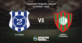 2 de Mayo Atltico Tembetary Campeonato Paraguaio Clausura 31102025 2000