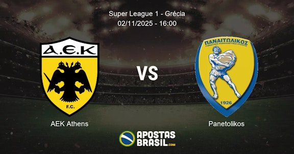 AEK Athens Panetolikos Super League 1 Grcia 02112025 1600
