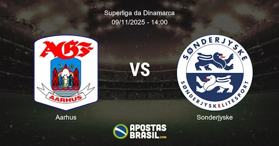 Aarhus Sonderjyske Superliga da Dinamarca 09112025 1400