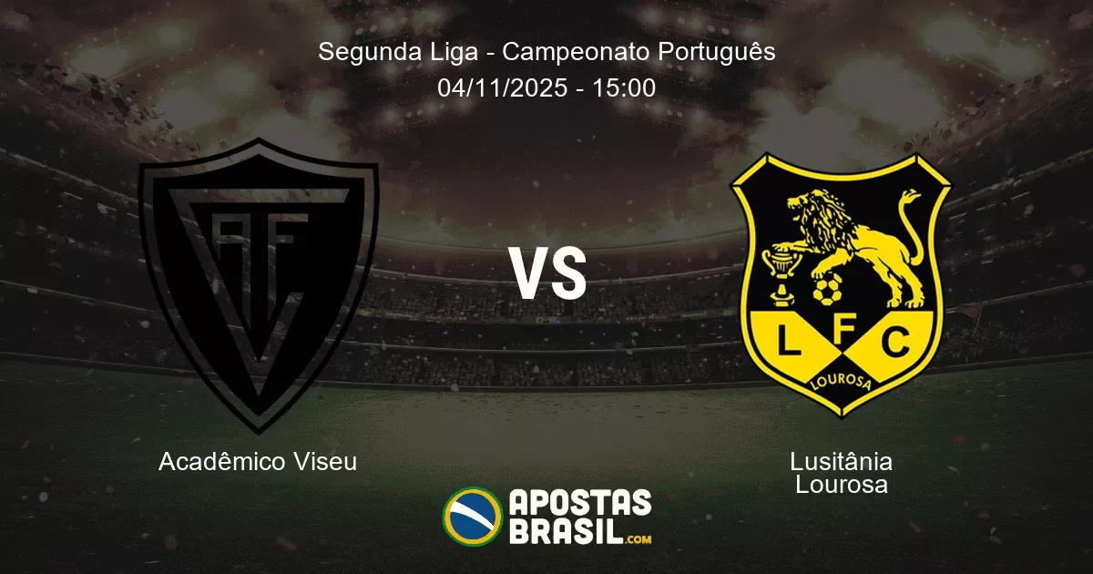 Acadmico Viseu Lusitnia Lourosa Segunda Liga Campeonato Portugus 04112025 1500