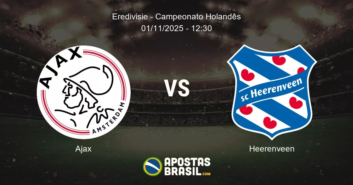 Ajax Heerenveen Eredivisie Campeonato Holands 01112025 1230