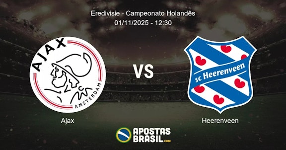 Ajax Heerenveen Eredivisie Campeonato Holands 01112025 1230