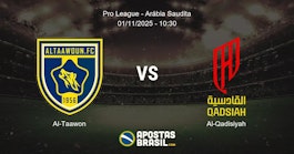 Al Taawon Al Qadisiyah Pro League Arbia Saudita 01112025 1030