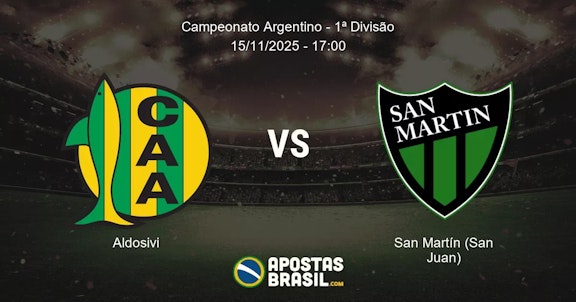 Aldosivi San Martn San Juan Campeonato Argentino 1 Diviso 15112025 1700