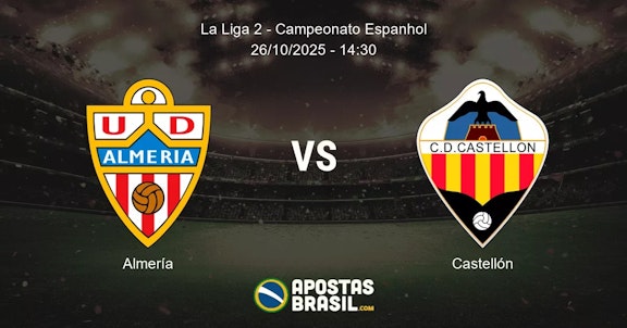 Almera Castelln La Liga 2 Campeonato Espanhol 26102025 1430