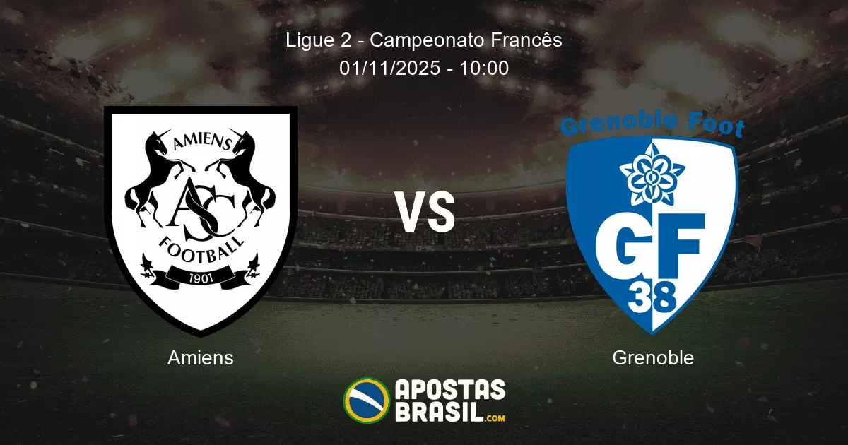 Amiens Grenoble Ligue 2 Campeonato Francs 01112025 1000