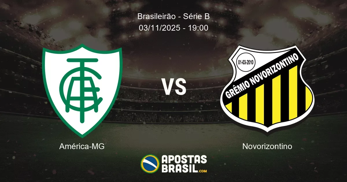 Amrica MG Novorizontino Brasileiro Srie B 03112025 1900