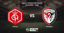 Annecy Boulogne Ligue 2 Campeonato Francs 31102025 1600