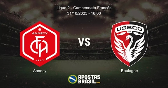 Annecy Boulogne Ligue 2 Campeonato Francs 31102025 1600