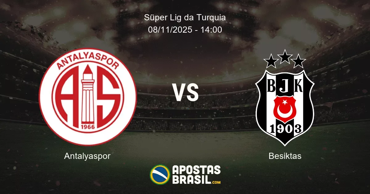 Antalyaspor Besiktas Sper Lig da Turquia 08112025 1400