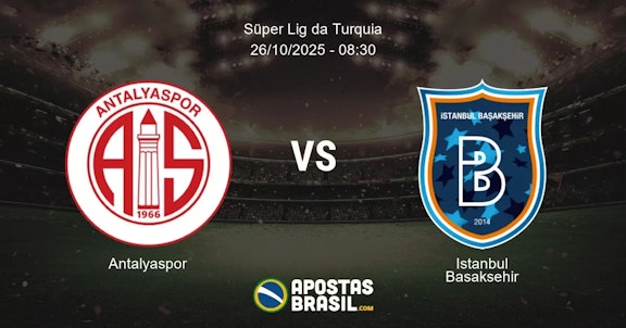 Antalyaspor Istanbul Basaksehir Sper Lig da Turquia 26102025 0830