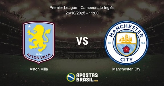 Aston Villa Manchester City Premier League Campeonato Ingls 26102025 1100
