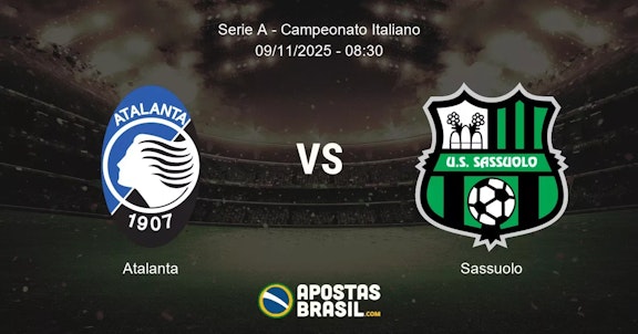 Atalanta Sassuolo Serie A Campeonato Italiano 09112025 0830