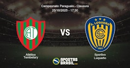 Atltico Tembetary Sportivo Luqueo Campeonato Paraguaio Clausura 25102025 1730