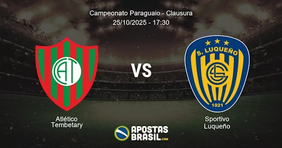 Atltico Tembetary Sportivo Luqueo Campeonato Paraguaio Clausura 25102025 1730