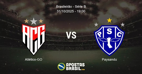 Atltico GO Paysandu Brasileiro Srie B 31102025 1900