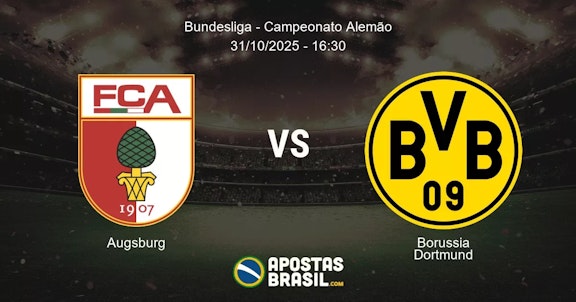 Augsburg Borussia Dortmund Bundesliga Campeonato Alemo 31102025 1630