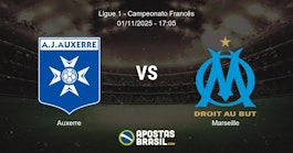 Auxerre Marseille Ligue 1 Campeonato Francs 01112025 1705
