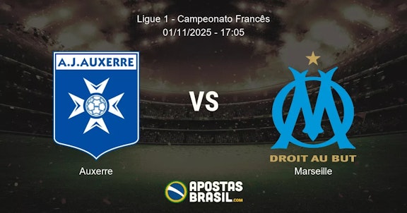 Auxerre Marseille Ligue 1 Campeonato Francs 01112025 1705