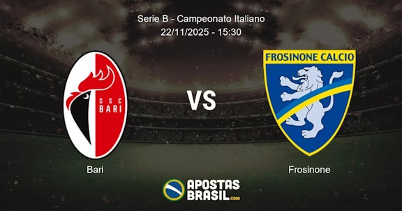 Bari Frosinone Serie B Campeonato Italiano 22112025 1530