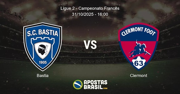 Bastia Clermont Ligue 2 Campeonato Francs 31102025 1600