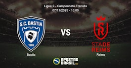 Bastia Reims Ligue 2 Campeonato Francs 07112025 1600