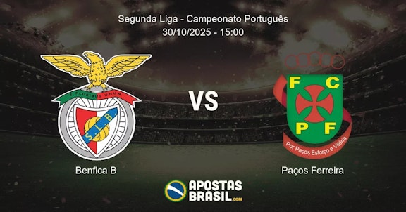Benfica B Paos Ferreira Segunda Liga Campeonato Portugus 30102025 1500