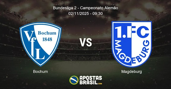 Bochum Magdeburg Bundesliga 2 Campeonato Alemo 02112025 0930