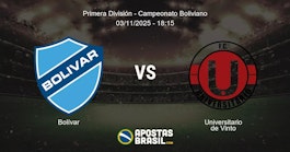 Bolvar Universitario de Vinto Primera Divisin Campeonato Boliviano 03112025 1815