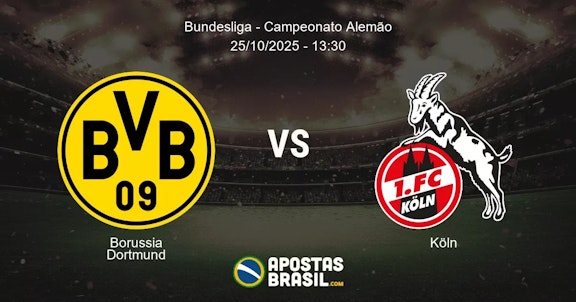 Borussia Dortmund Kln Bundesliga Campeonato Alemo 25102025 1330