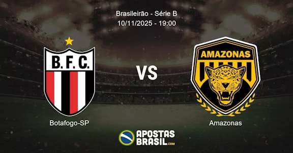 Botafogo SP Amazonas Brasileiro Srie B 10112025 1900
