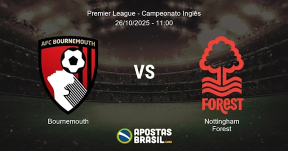 Bournemouth Nottingham Forest Premier League Campeonato Ingls 26102025 1100