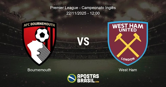 Bournemouth West Ham Premier League Campeonato Ingls 22112025 1200