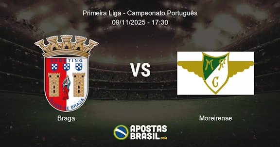 Braga Moreirense Primeira Liga Campeonato Portugus 09112025 1730