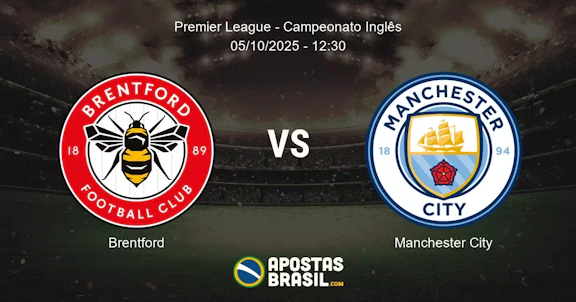 Brentford Manchester City Premier League Campeonato Ingls 05102025 1230