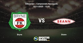 Bryne Brann Eliteserien Campeonato Noruegus 02112025 1300