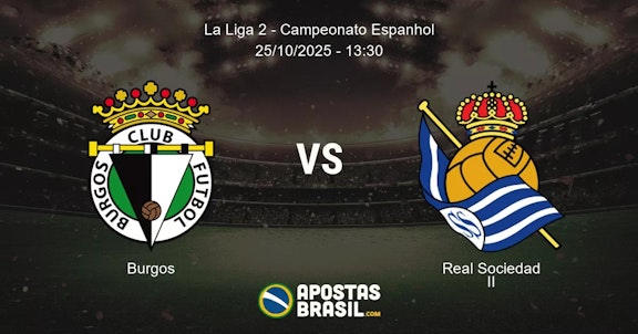 Burgos Real Sociedad II La Liga 2 Campeonato Espanhol 25102025 1330