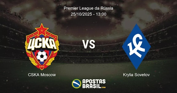 CSKA Moscow Krylia Sovetov Premier League da Rssia 25102025 1300