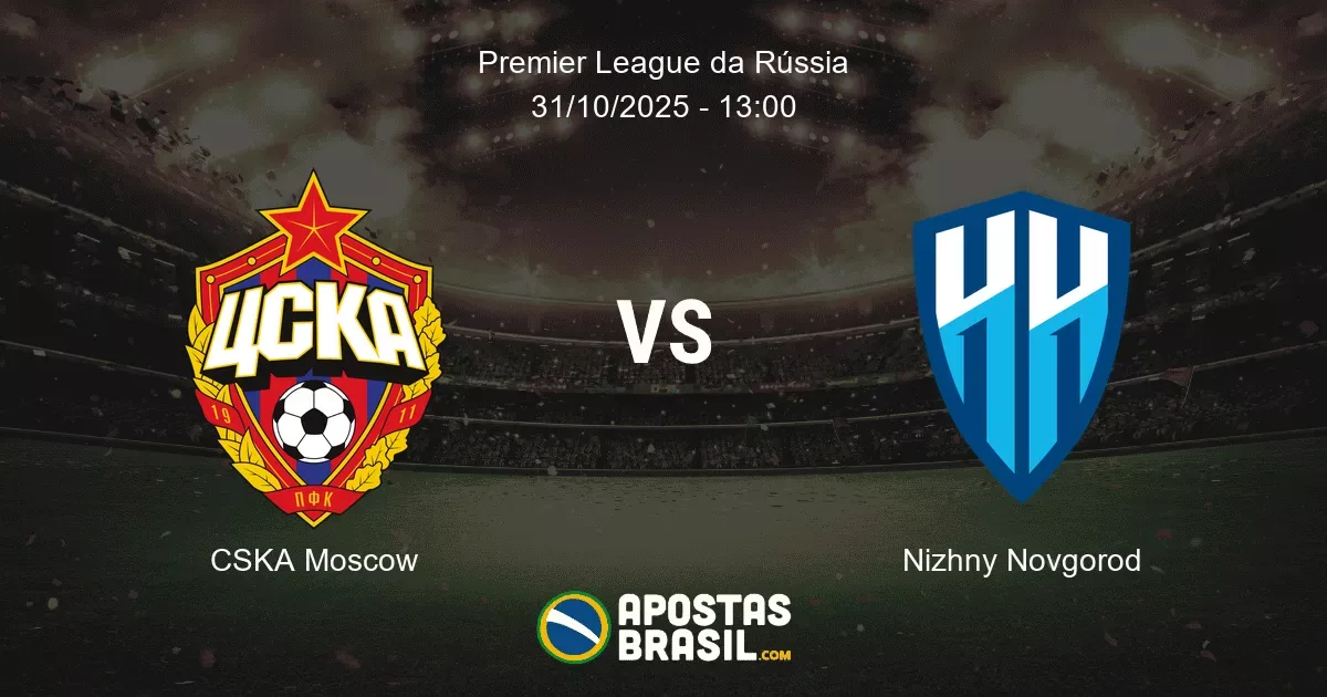 CSKA Moscow Nizhny Novgorod Premier League da Rssia 31102025 1300