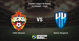 CSKA Moscow Nizhny Novgorod Premier League da Rssia 31102025 1300