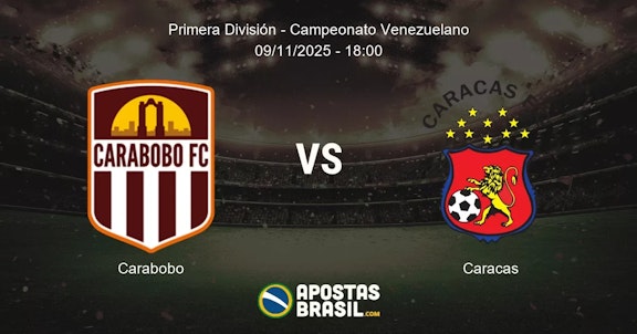 Carabobo Caracas Primera Divisin Campeonato Venezuelano 09112025 1800