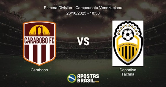 Carabobo Deportivo Tchira Primera Divisin Campeonato Venezuelano 26102025 1830