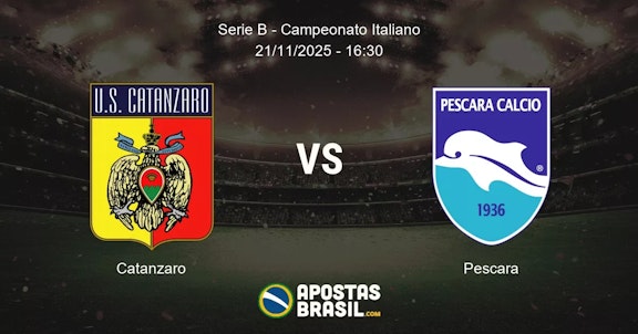 Catanzaro Pescara Serie B Campeonato Italiano 21112025 1630