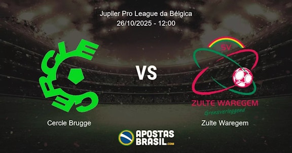 Cercle Brugge Zulte Waregem Jupiler Pro League da Blgica 26102025 1200