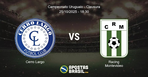 Cerro Largo Racing Montevideo Campeonato Uruguaio Clausura 25102025 1830