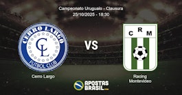 Cerro Largo Racing Montevideo Campeonato Uruguaio Clausura 25102025 1830