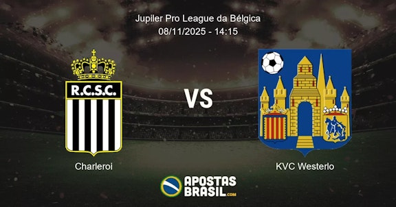 Charleroi KVC Westerlo Jupiler Pro League da Blgica 08112025 1415