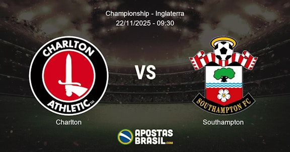 Charlton Southampton Championship Inglaterra 22112025 0930