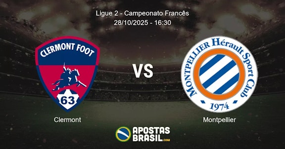 Clermont Montpellier Ligue 2 Campeonato Francs 28102025 1630