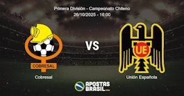 Cobresal Unin Espaola Primera Divisin Campeonato Chileno 26102025 1600